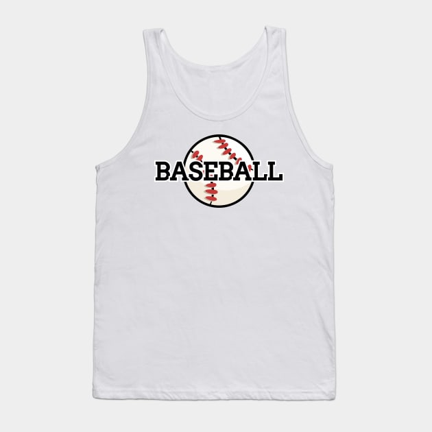 Baseball Tank Top by oixxoart